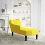 Chaise longue con reposabrazos derecho terciopelo amarillo de , Divanes - Ref: Foro24-4009798, Precio: 119,28 €, Descuento: %