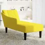 Chaise longue con reposabrazos derecho terciopelo amarillo de , Divanes - Ref: Foro24-4009798, Precio: 119,28 €, Descuento: %