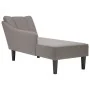 Chaise longue con reposabrazos derecho tela color topo de , Divanes - Ref: Foro24-4009803, Precio: 113,38 €, Descuento: %