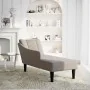 Chaise longue con reposabrazos derecho tela color topo de , Divanes - Ref: Foro24-4009803, Precio: 113,38 €, Descuento: %