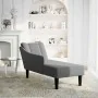 Chaise longue con reposabrazos derecho tela gris oscuro de , Divanes - Ref: Foro24-4009801, Precio: 113,90 €, Descuento: %