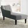 Chaise longue con reposabrazos derecho tela gris oscuro de , Divanes - Ref: Foro24-4009801, Precio: 113,90 €, Descuento: %