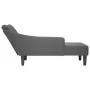Chaise longue con reposabrazos derecho tela gris oscuro de , Divanes - Ref: Foro24-4009801, Precio: 113,90 €, Descuento: %