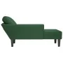 Chaise longue con cojín de tela de pana verde jungla de , Divanes - Ref: Foro24-4009820, Precio: 120,78 €, Descuento: %