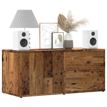 Mueble de TV madera ingeniería madera envejecida 80x34x35,5 cm de , Muebles TV - Ref: Foro24-856010, Precio: 72,43 €, Descuen...