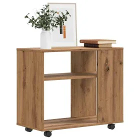 Mesa auxiliar de madera de ingeniería roble artisan 70x35x55 cm de , Mesas auxiliares - Ref: Foro24-856027, Precio: 52,05 €, ...