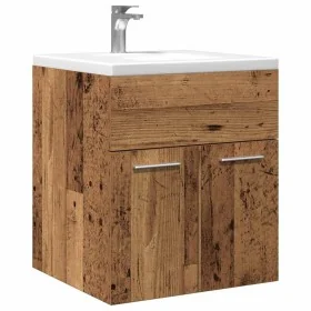 Mueble de lavabo madera de ingeniería envejecida 41x38,5x46 cm de , Muebles de baño - Ref: Foro24-856205, Precio: 39,99 €, De...