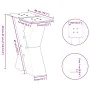 Patas de mesa centro forma X 2uds acero natural 40x(30-31) cm de , Patas para mesas - Ref: Foro24-4012935, Precio: 78,05 €, D...