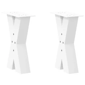 Patas de mesa de centro forma X 2uds acero blanco 28x(42-43) cm by , Table legs - Ref: Foro24-4012949, Price: 78,90 €, Discou...