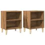 Mesita de noche 2 uds madera ingeniería roble artisian de , Mesitas de noche - Ref: Foro24-856419, Precio: 57,63 €, Descuento: %