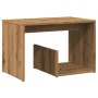 Mesa auxiliar de madera de ingeniería roble artisan 59x36x38 cm by , Side tables - Ref: Foro24-856541, Price: 33,61 €, Discou...