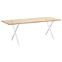 Patas para mesa de comedor en forma de X 2 uds acero blanco by , Table legs - Ref: Foro24-4012921, Price: 66,51 €, Discount: %