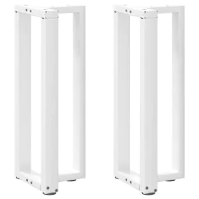 Patas de mesa consola en forma de T 2 unidades acero blanco de , Patas para mesas - Ref: Foro24-4013041, Precio: 89,18 €, Des...