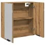 Armario con espejo baño madera roble artisan 64x20x66,5 cm by , bathroom vanities - Ref: Foro24-856941, Price: 71,41 €, Disco...