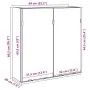 Armario con espejo baño madera roble artisan 64x20x66,5 cm by , bathroom vanities - Ref: Foro24-856941, Price: 71,41 €, Disco...