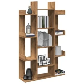 Estantería de madera de ingeniería roble artisan 86x25,5x140 cm de , Librerías y estanterías - Ref: Foro24-856693, Precio: 76...