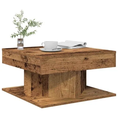 Mesa de centro madera de ingeniería envejecida 55x55x30 cm de , Mesas de centro - Ref: Foro24-856632, Precio: 49,42 €, Descue...