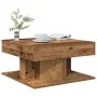 Mesa de centro madera de ingeniería envejecida 55x55x30 cm de , Mesas de centro - Ref: Foro24-856632, Precio: 49,42 €, Descue...