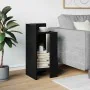 Mesa auxiliar con estante negra 25,5x27x60 cm by , Side tables - Ref: Foro24-858544, Price: 31,74 €, Discount: %