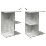 Mesita de noche madera contrachapada gris hormigón 46,5x29x61cm de , Mesitas de noche - Ref: Foro24-858656, Precio: 37,69 €, ...