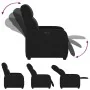 Sillón reclinable eléctrico de tela negro de , Sillones - Ref: Foro24-3302954, Precio: 235,90 €, Descuento: %