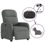 Sillón reclinable de masaje eléctrico tela gris oscuro by , Armchairs - Ref: Foro24-3302963, Price: 265,04 €, Discount: %