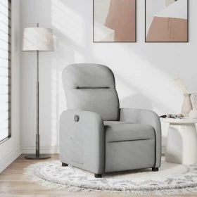 Sillón reclinable de tela gris nube de , Sillones - Ref: Foro24-4015531, Precio: 191,18 €, Descuento: %