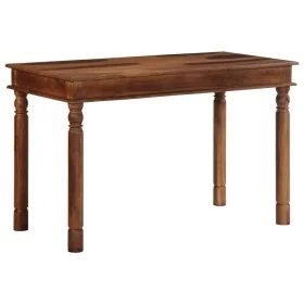 Mesa de comedor madera maciza de acacia 120x60x77 cm de , Mesas de cocina y de comedor - Ref: Foro24-4102366, Precio: 221,67 ...