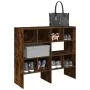 Zapateros 2 uds apilables roble ahumado 89,5x30x40 cm de , Organizadores de vestidores y perchas de barra - Ref: Foro24-85884...