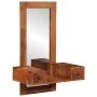 Espejo de pared con cajones madera maciza de acacia 60x33x90 cm de , Espejos - Ref: Foro24-4102372, Precio: 146,26 €, Descuen...