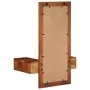 Espejo de pared con cajones madera maciza de acacia 60x33x90 cm de , Espejos - Ref: Foro24-4102372, Precio: 146,26 €, Descuen...