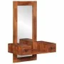 Espejo de pared con cajones madera maciza de acacia 60x33x90 cm de , Espejos - Ref: Foro24-4102372, Precio: 146,26 €, Descuen...