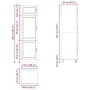 Mueble de cocina Porto de madera contrachapada roble ahumado de , Armarios de cocina - Ref: Foro24-854112, Precio: 204,67 €, ...