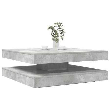 Mesa de centro giratoria 360 grados gris hormigón 90x90x34,5 cm by , Coffee table - Ref: Foro24-3321354, Price: 152,94 €, Dis...