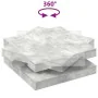 Mesa de centro giratoria 360 grados gris hormigón 90x90x34,5 cm by , Coffee table - Ref: Foro24-3321354, Price: 152,94 €, Dis...