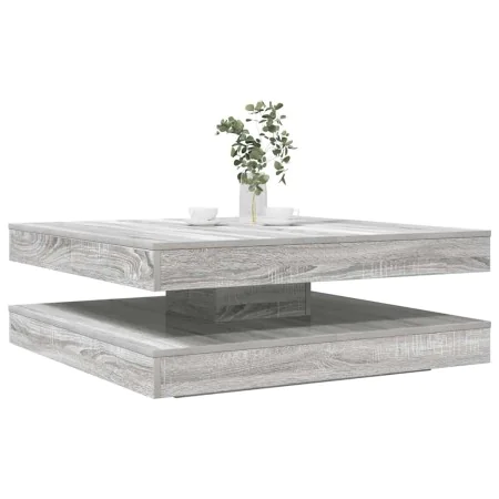 Mesa de centro giratoria 360 grados gris Sonoma 90x90x34,5 cm de , Mesas de centro - Ref: Foro24-3321356, Precio: 134,07 €, D...