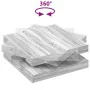 Mesa de centro giratoria 360 grados gris Sonoma 90x90x34,5 cm de , Mesas de centro - Ref: Foro24-3321356, Precio: 134,07 €, D...