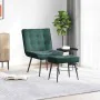 Sillón de relax con reposapiés terciopelo verde oscuro de , Sillas - Ref: Foro24-4012329, Precio: 107,91 €, Descuento: %
