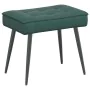 Sillón de relax con reposapiés terciopelo verde oscuro de , Sillas - Ref: Foro24-4012329, Precio: 107,91 €, Descuento: %