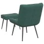 Sillón de relax con reposapiés terciopelo verde oscuro de , Sillas - Ref: Foro24-4012329, Precio: 107,91 €, Descuento: %