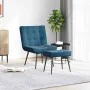 Sillón de relax con reposapiés terciopelo azul von , Stühle - Ref: Foro24-4012336, Preis: 99,57 €, Rabatt: %