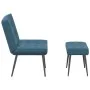 Sillón de relax con reposapiés terciopelo azul von , Stühle - Ref: Foro24-4012336, Preis: 99,57 €, Rabatt: %