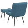 Sillón de relax con reposapiés terciopelo azul von , Stühle - Ref: Foro24-4012336, Preis: 99,57 €, Rabatt: %