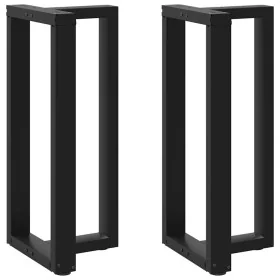 Patas de mesa de bar forma T 2 uds acero negro 50x35x(90-91) cm by , Table legs - Ref: Foro24-4013076, Price: 135,82 €, Disco...