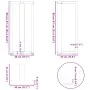 Patas de mesa bar forma T 2 uds acero antracita 40x35x(90-91)cm de , Patas para mesas - Ref: Foro24-4013074, Precio: 138,16 €...