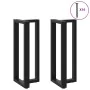 Patas de mesa bar forma T 2 uds acero negro 50x35x(100-101) cm de , Patas para mesas - Ref: Foro24-4013088, Precio: 141,47 €,...