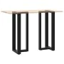 Patas de mesa bar forma T 2 uds acero negro 50x35x(100-101) cm de , Patas para mesas - Ref: Foro24-4013088, Precio: 141,47 €,...