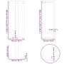 Patas de mesa bar forma T 2 uds acero negro 50x35x(100-101) cm de , Patas para mesas - Ref: Foro24-4013088, Precio: 141,47 €,...