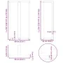 Patas de mesa bar forma T 2 uds acero negro 60x35x(110-111) cm by , Table legs - Ref: Foro24-4013104, Price: 177,36 €, Discou...