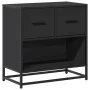 Mesilla de noche negra 60x31x60 cm madera procesada y metal de , Mesitas de noche - Ref: Foro24-848694, Precio: 66,16 €, Desc...